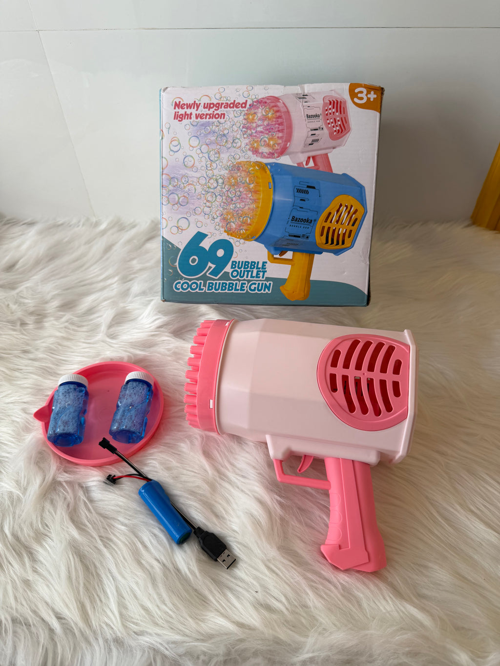 Light and sound bubble gun