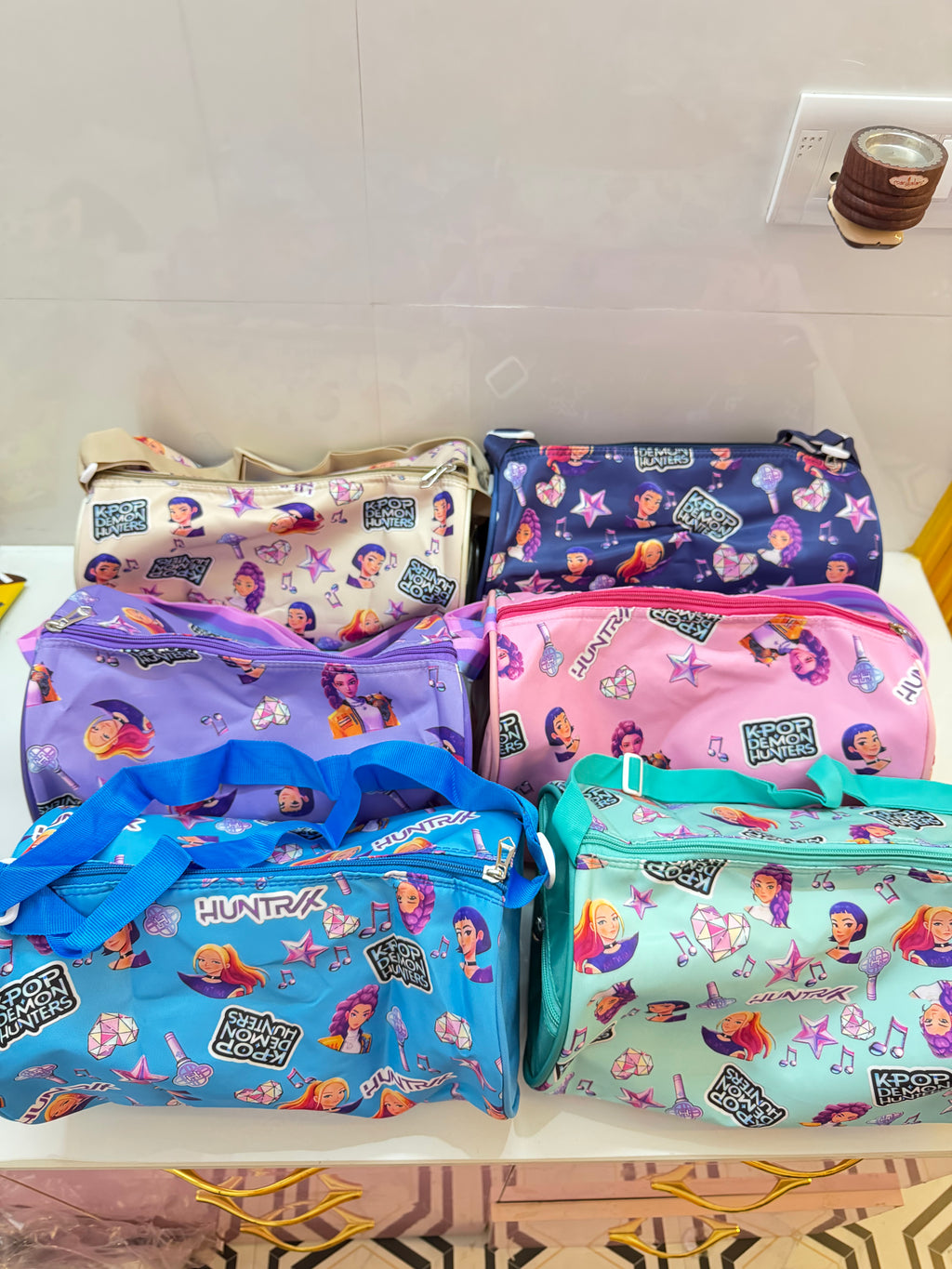 K pop demon hunters duffel bag