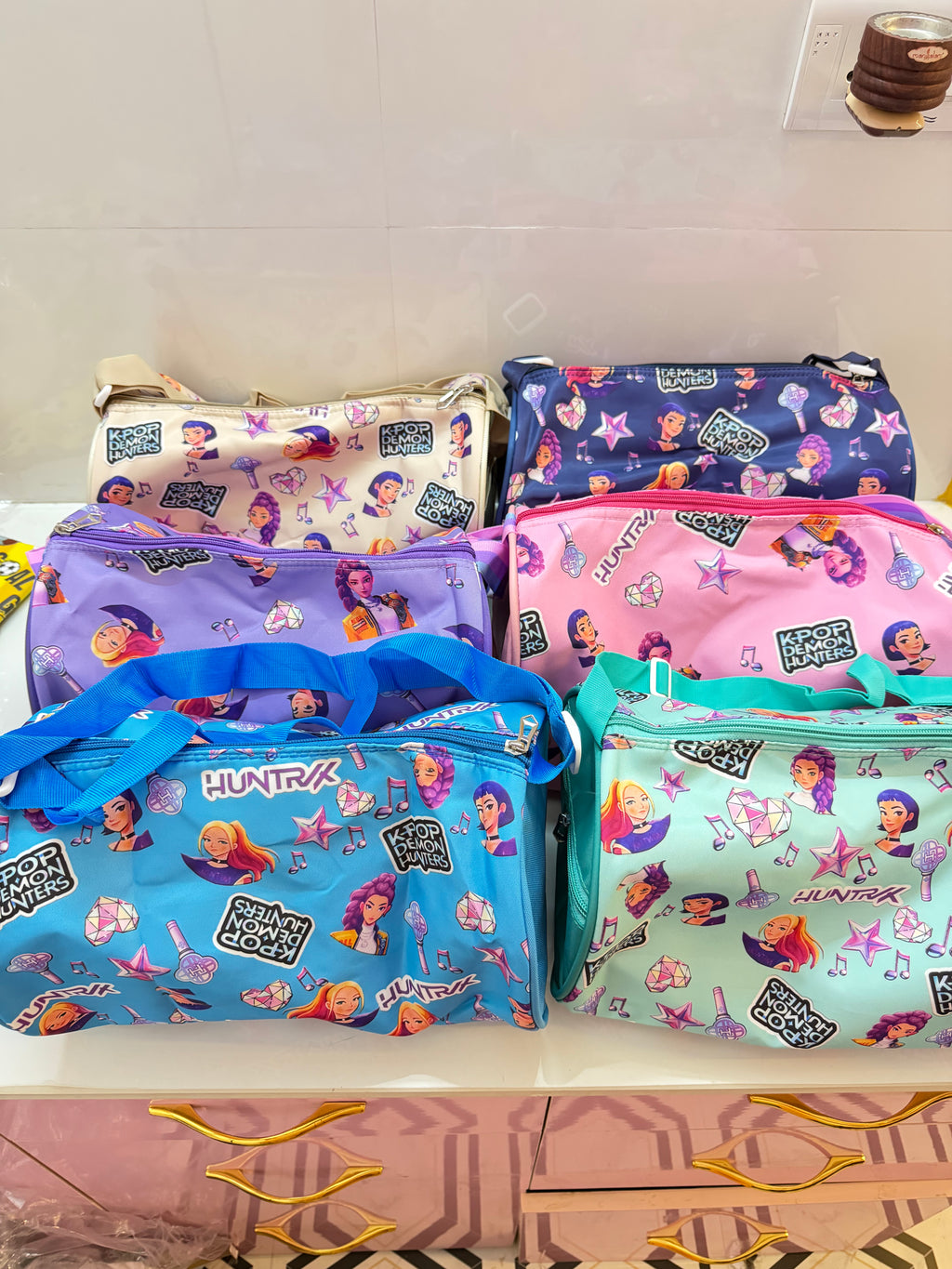 K pop demon hunters duffel bag