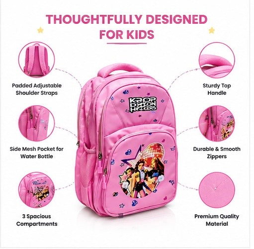 K pop demon hunters 18 inch school bag