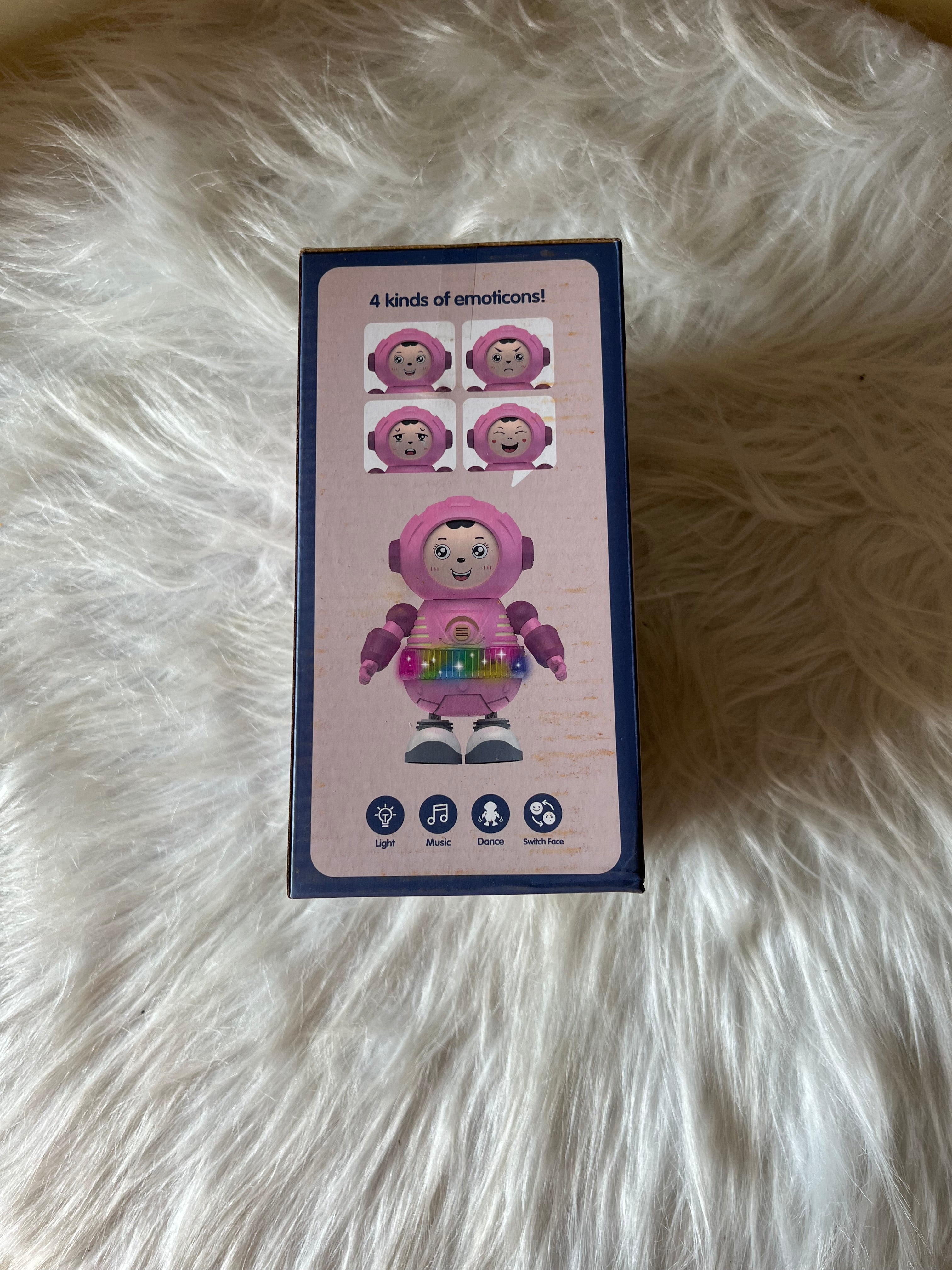 Face chanaging cute dance robot musical
