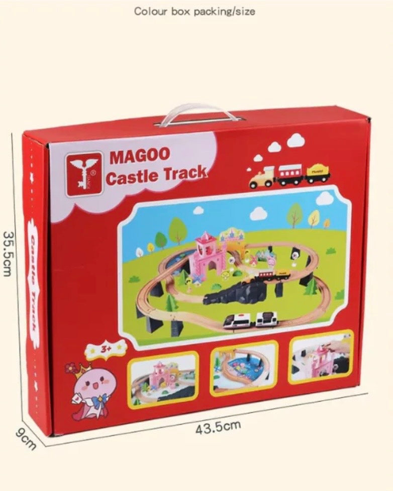 Mango wood castle track