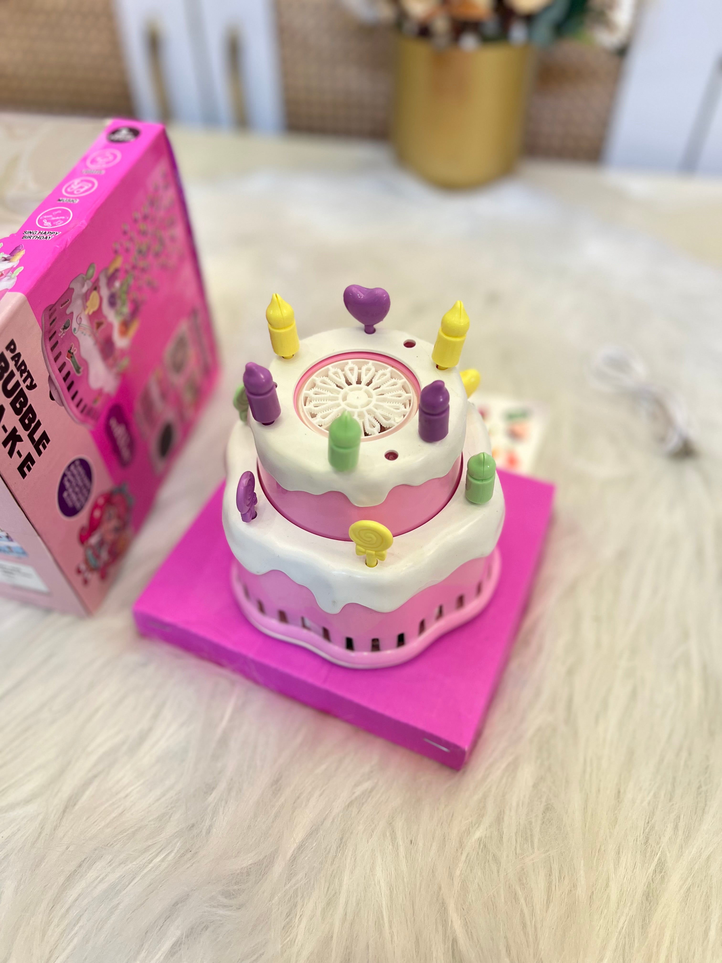Birthday cake musical + bubble toy
