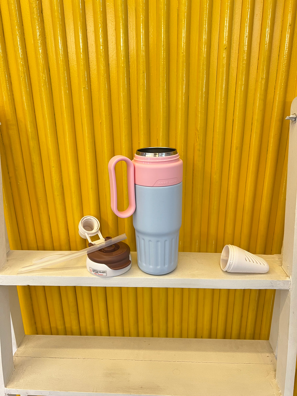 Stainless steel pastel sipper