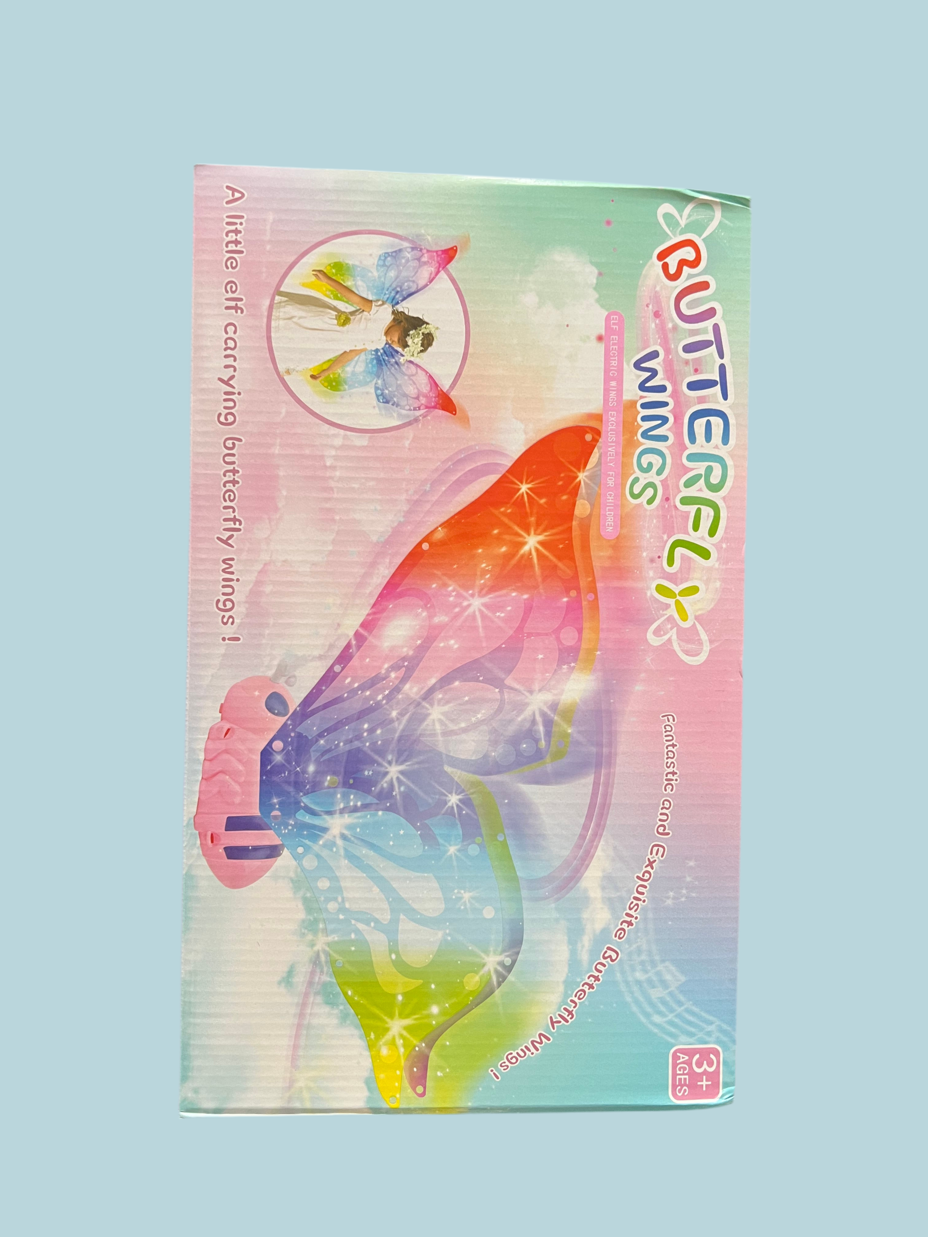 Rechargeable butterfly wings with belt and led light