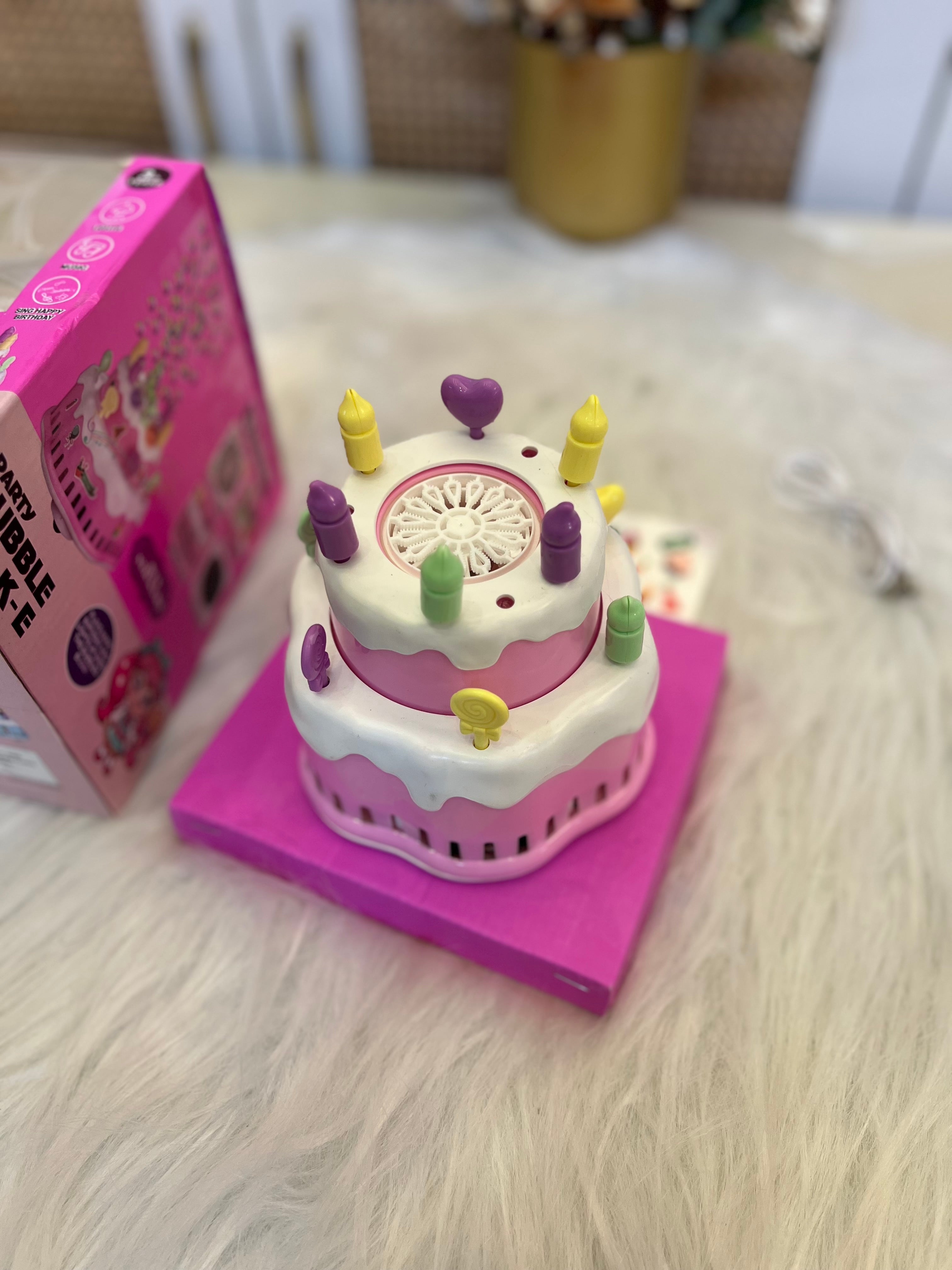 Birthday cake musical + bubble toy