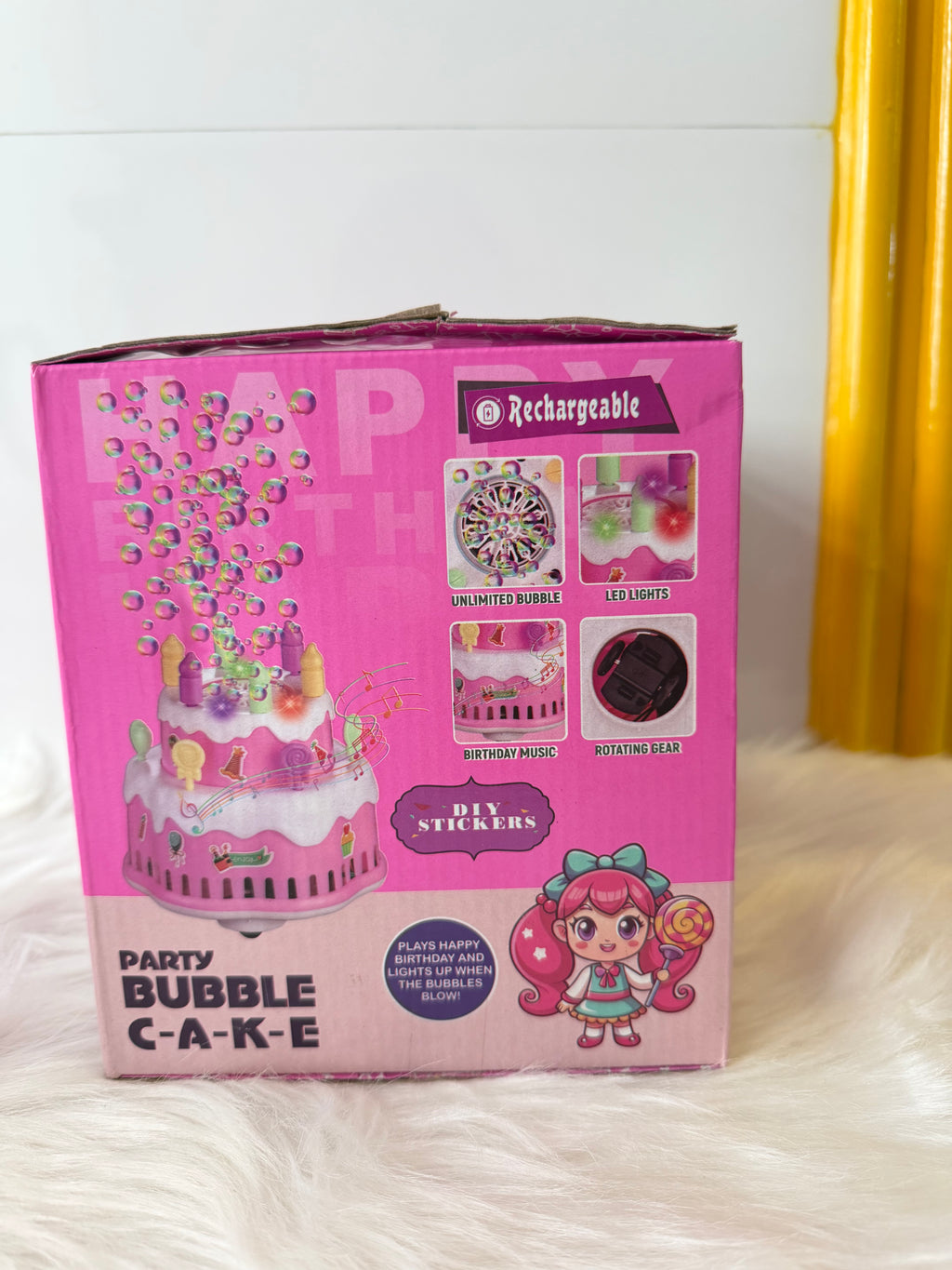 DIY musical toy cake bubble gun