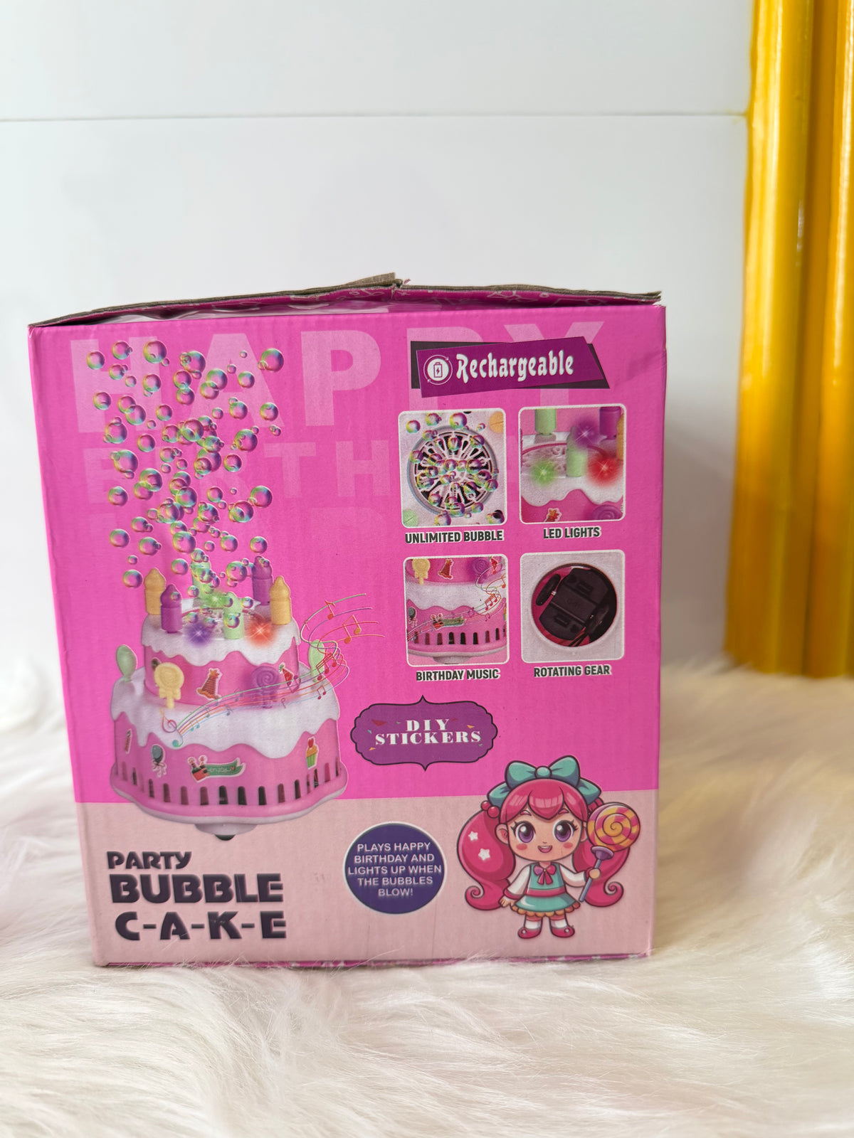 DIY musical toy cake bubble gun