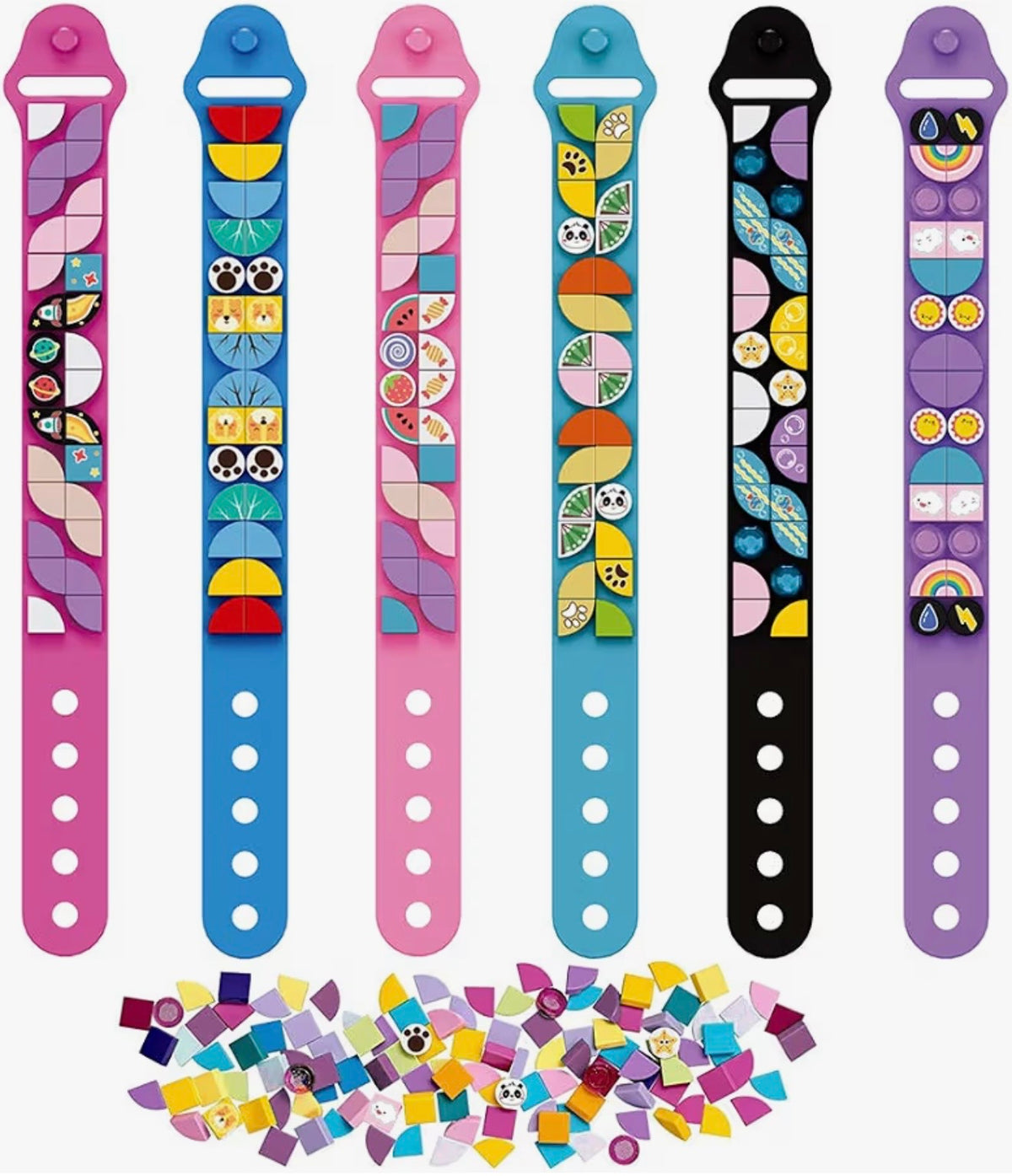 Pack of 6 lego dots band, friendship band rakhi