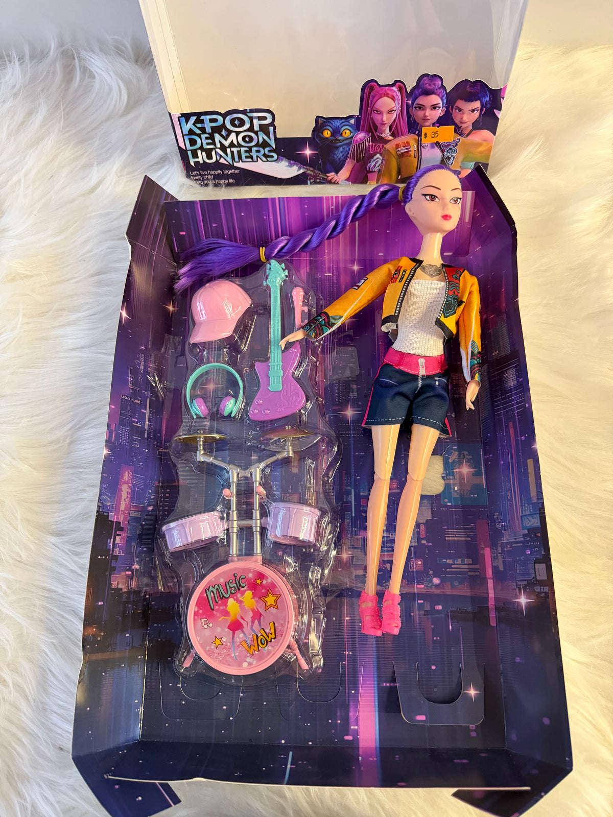 K pop demon hunters musical doll