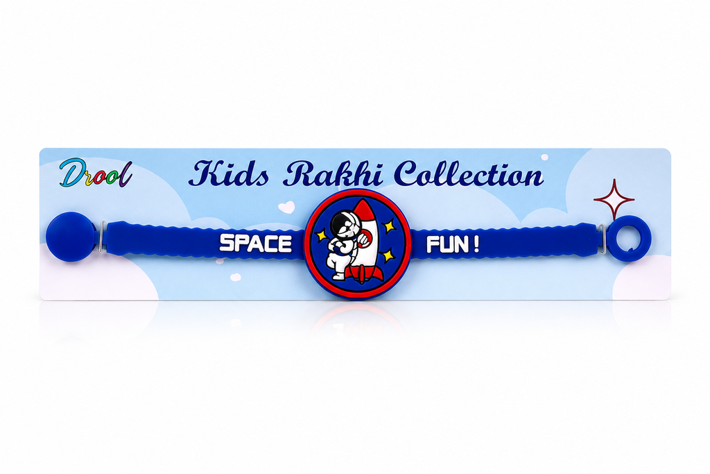 Space silicon band rakhi