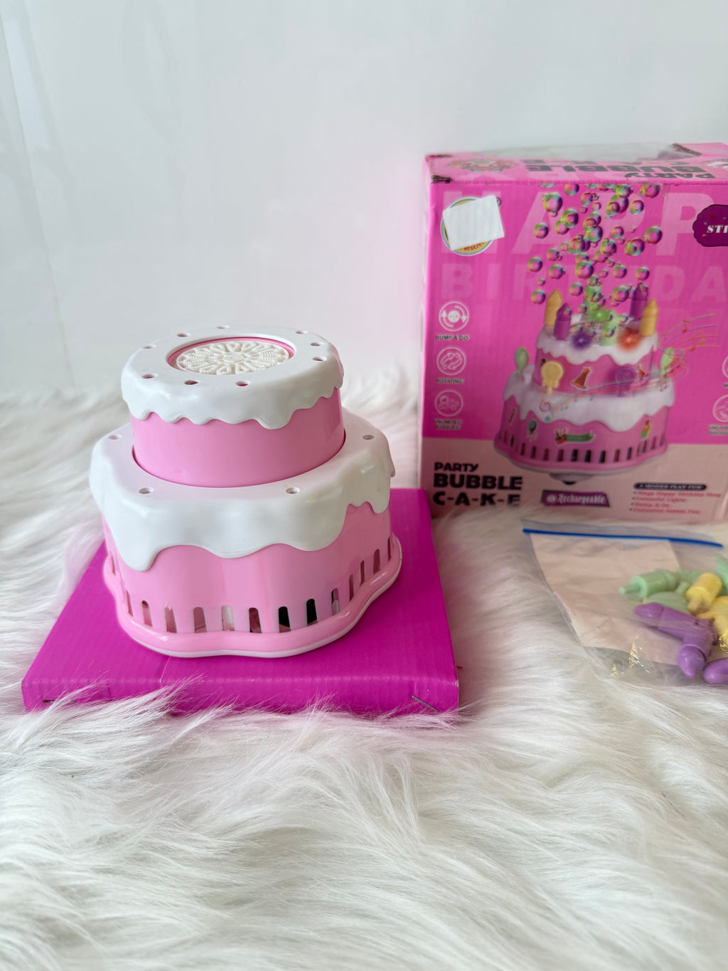 DIY musical toy cake bubble gun