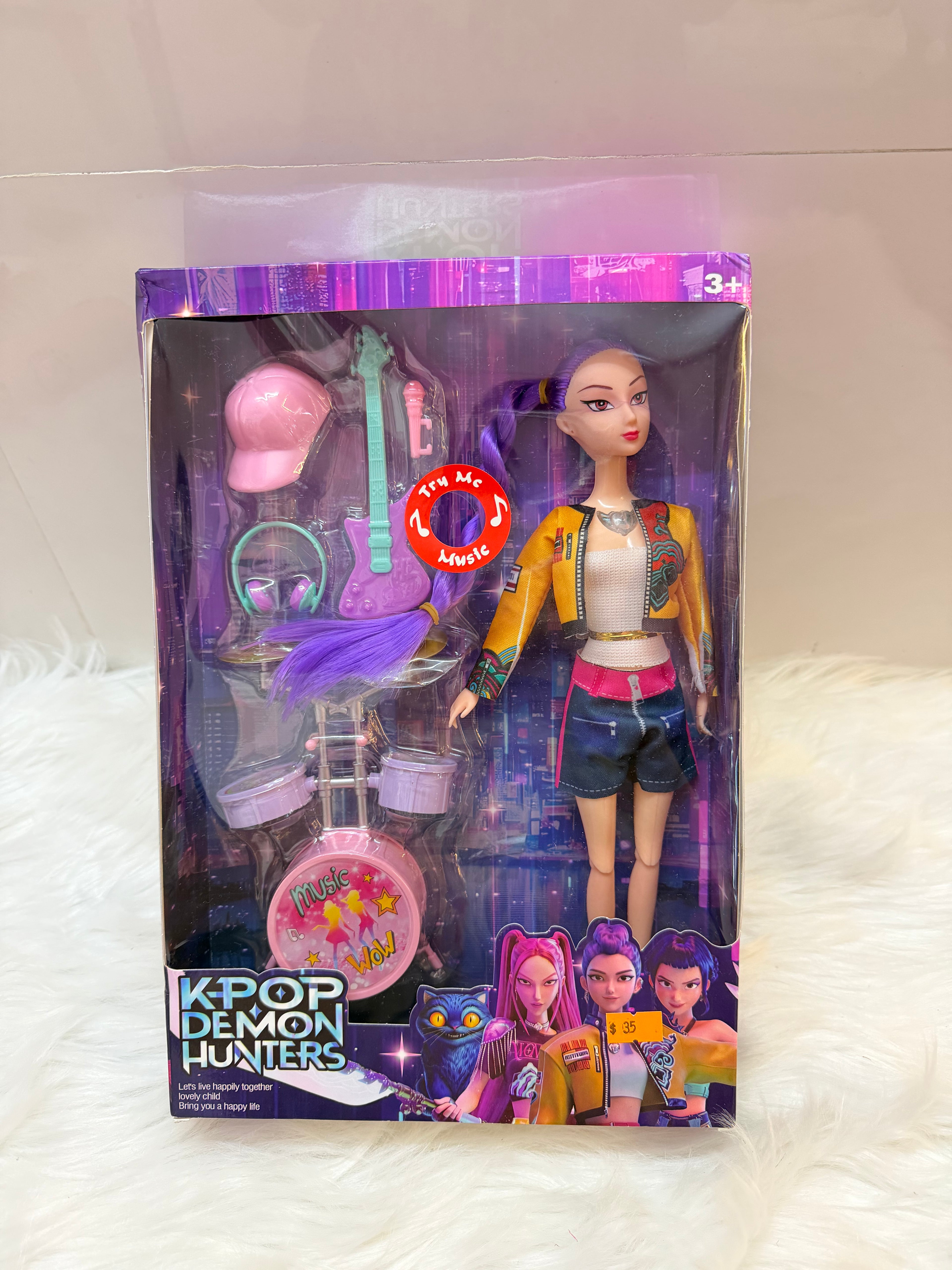 K pop demon hunters musical doll