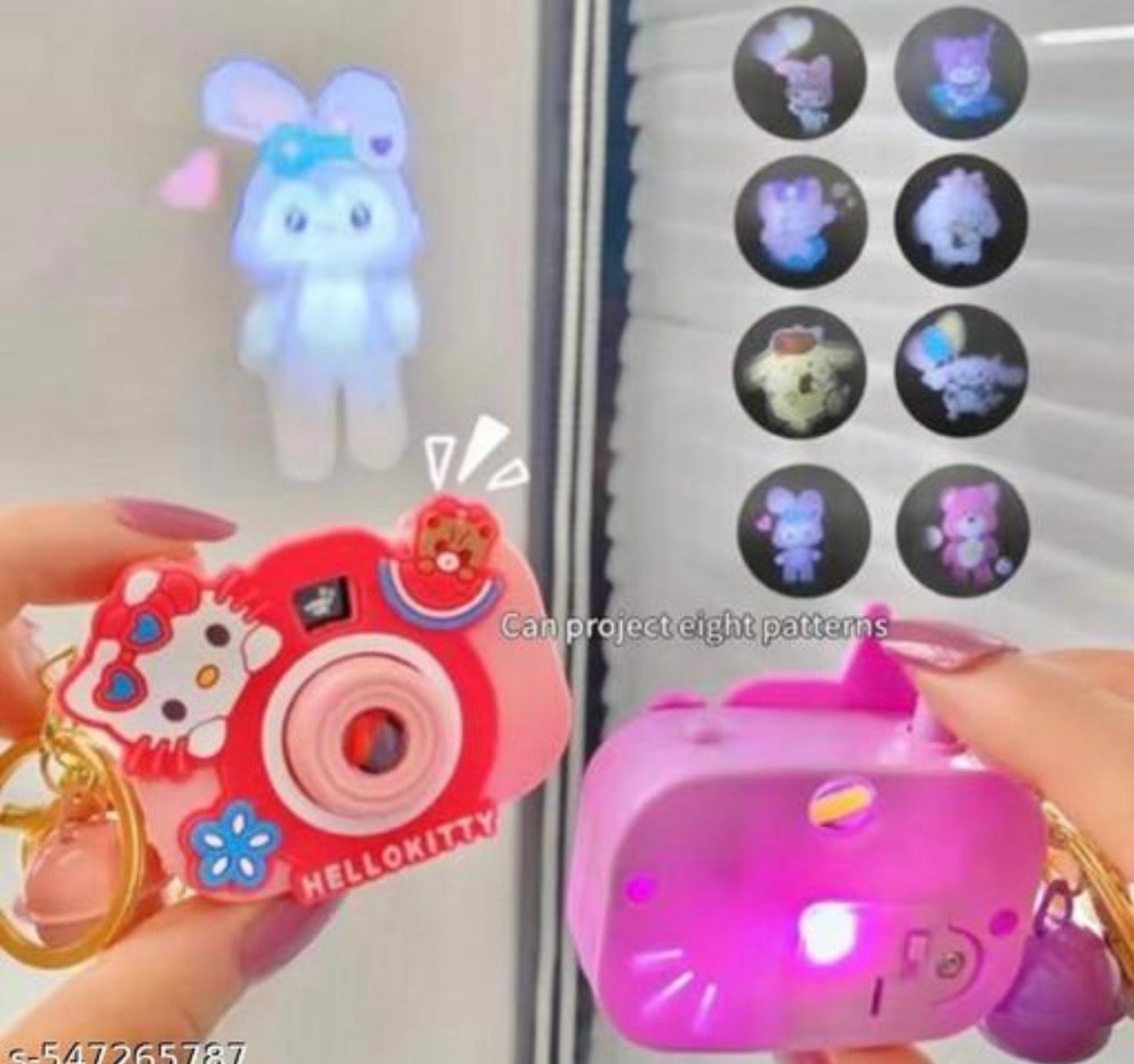 Camera projector keychain