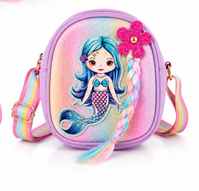 Mermaid crossbody sling bag