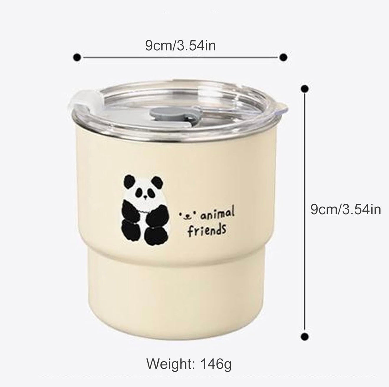 Animal Friends Glass Sipper with Straw | 360ML Cute Cartoon Glass Tumbler | BPA Free Reusable Drinking Cup for Kids & Adults | Aesthetic Coffee, Juice & Water Glass