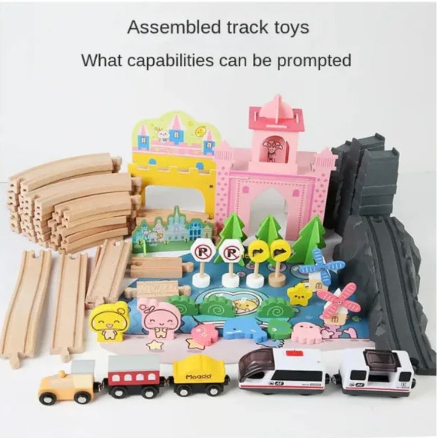 Mango wood castle track