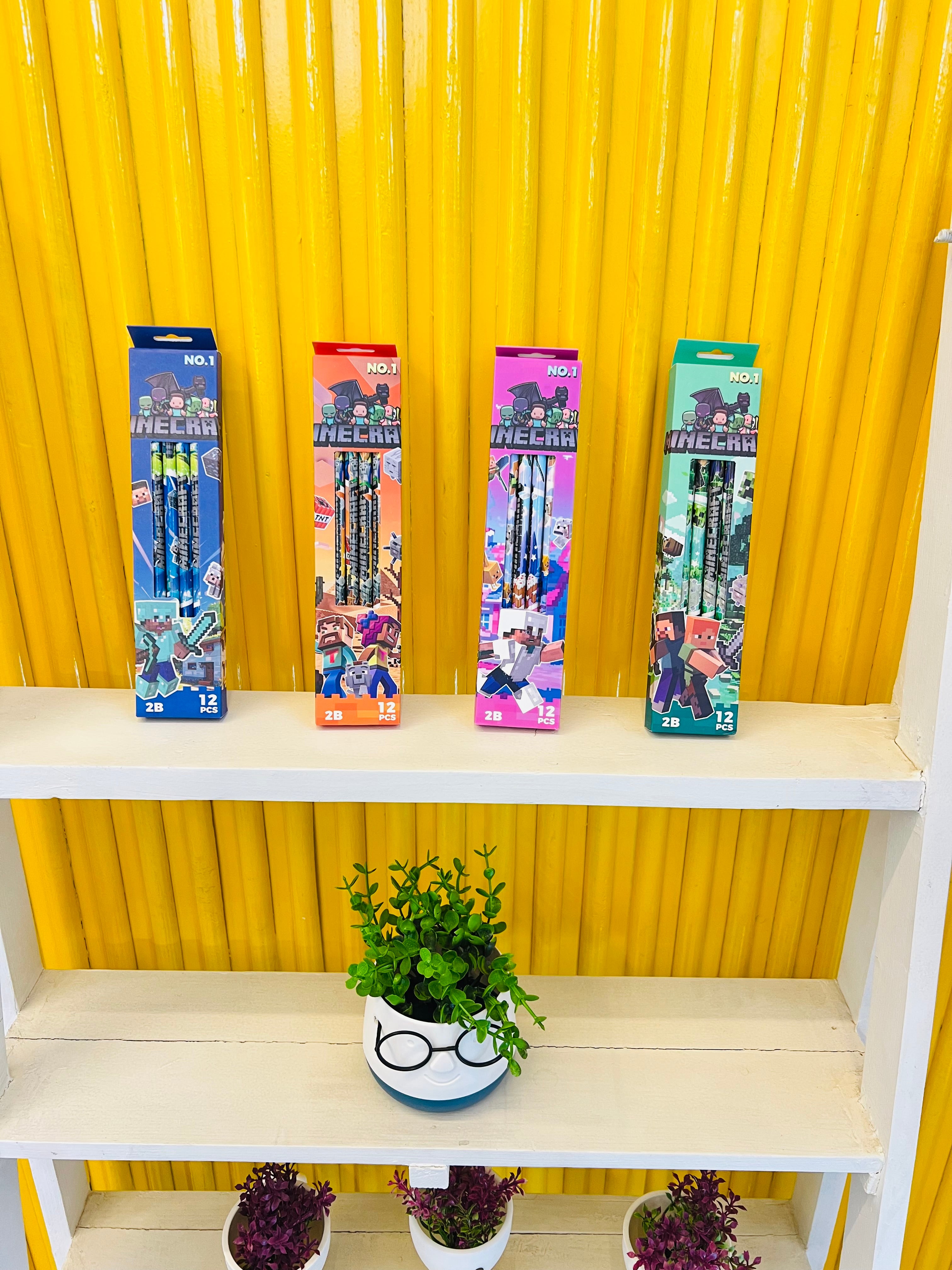 Mine craft pencil set