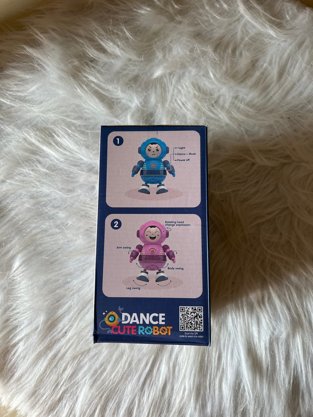 Face chanaging cute dance robot musical