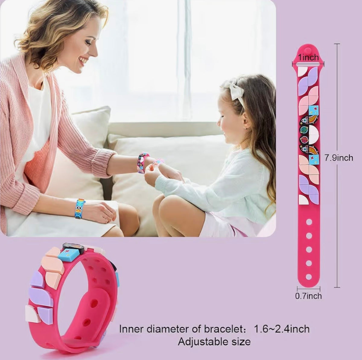Pack of 6 lego dots band, friendship band rakhi
