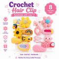 Crochet hair clips