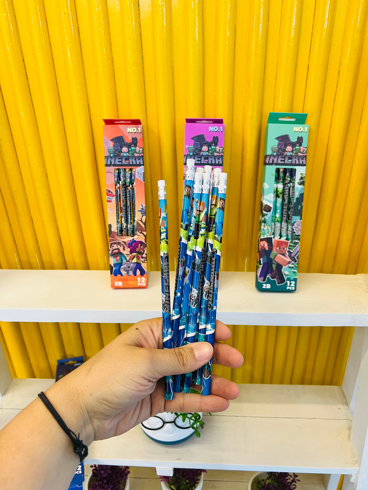 Mine craft pencil set