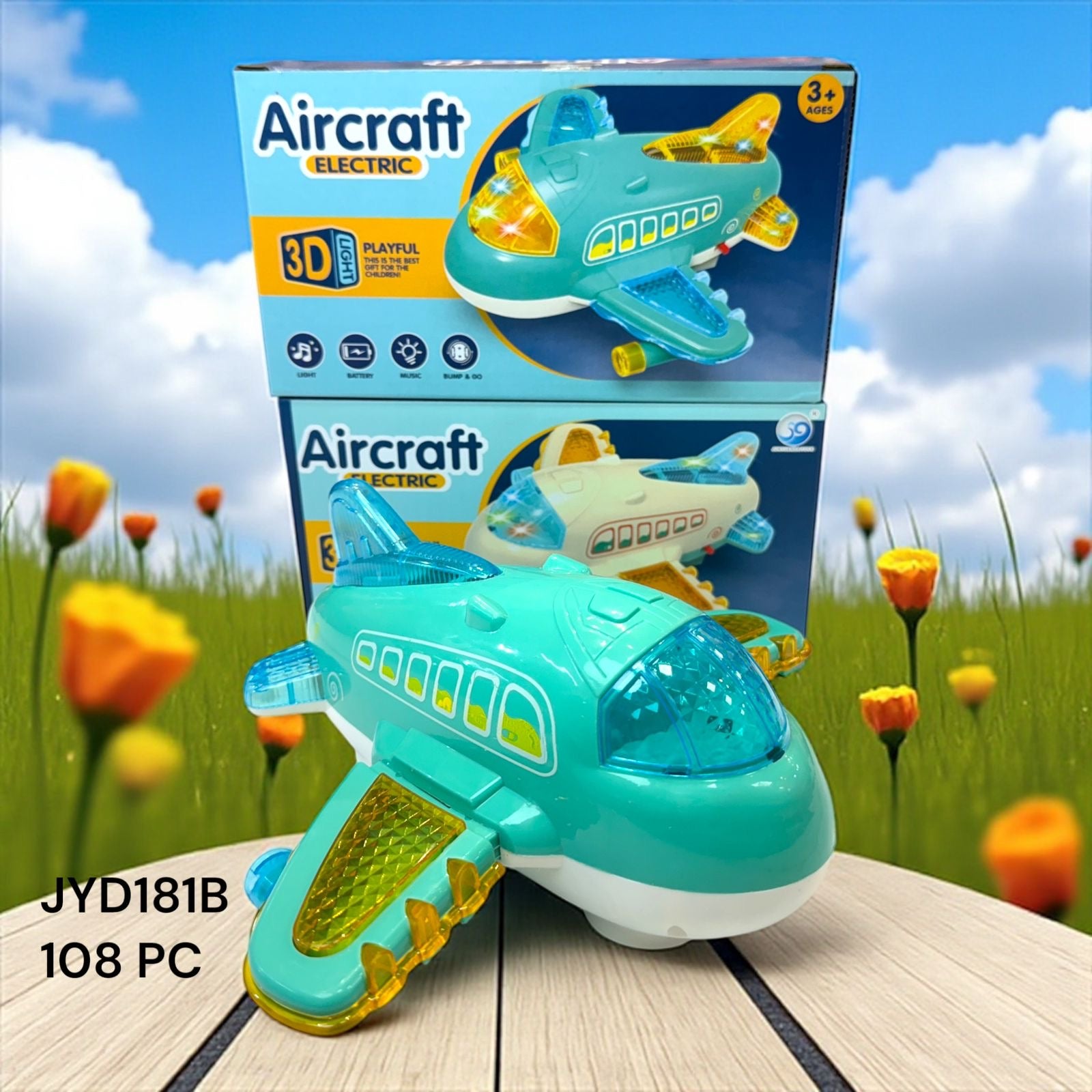 Aircraft electric 3D light and music
