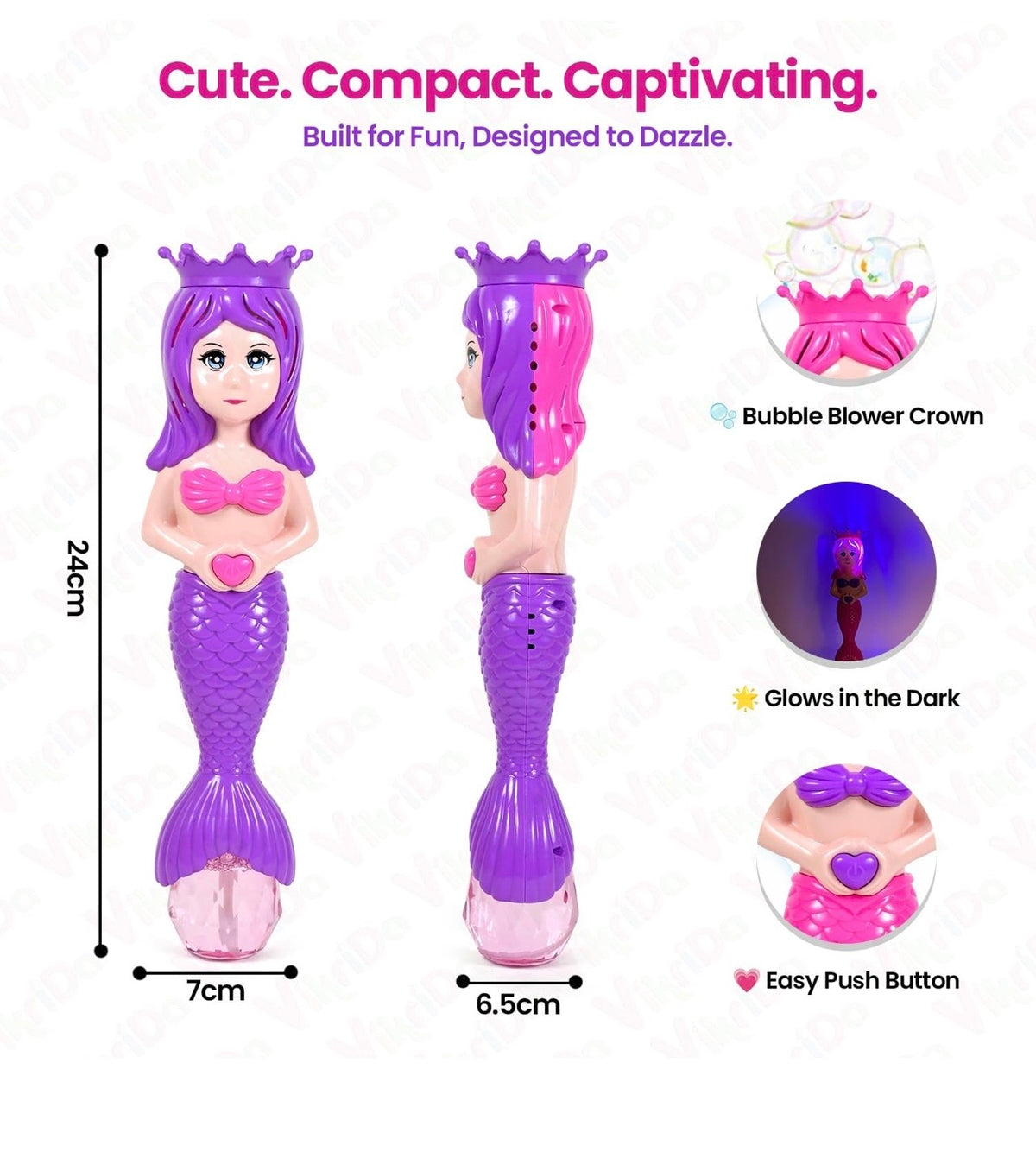 Mermaid Bubble Gun