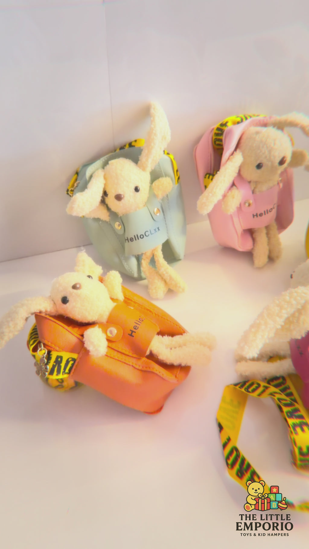 Teddy bear sling bag