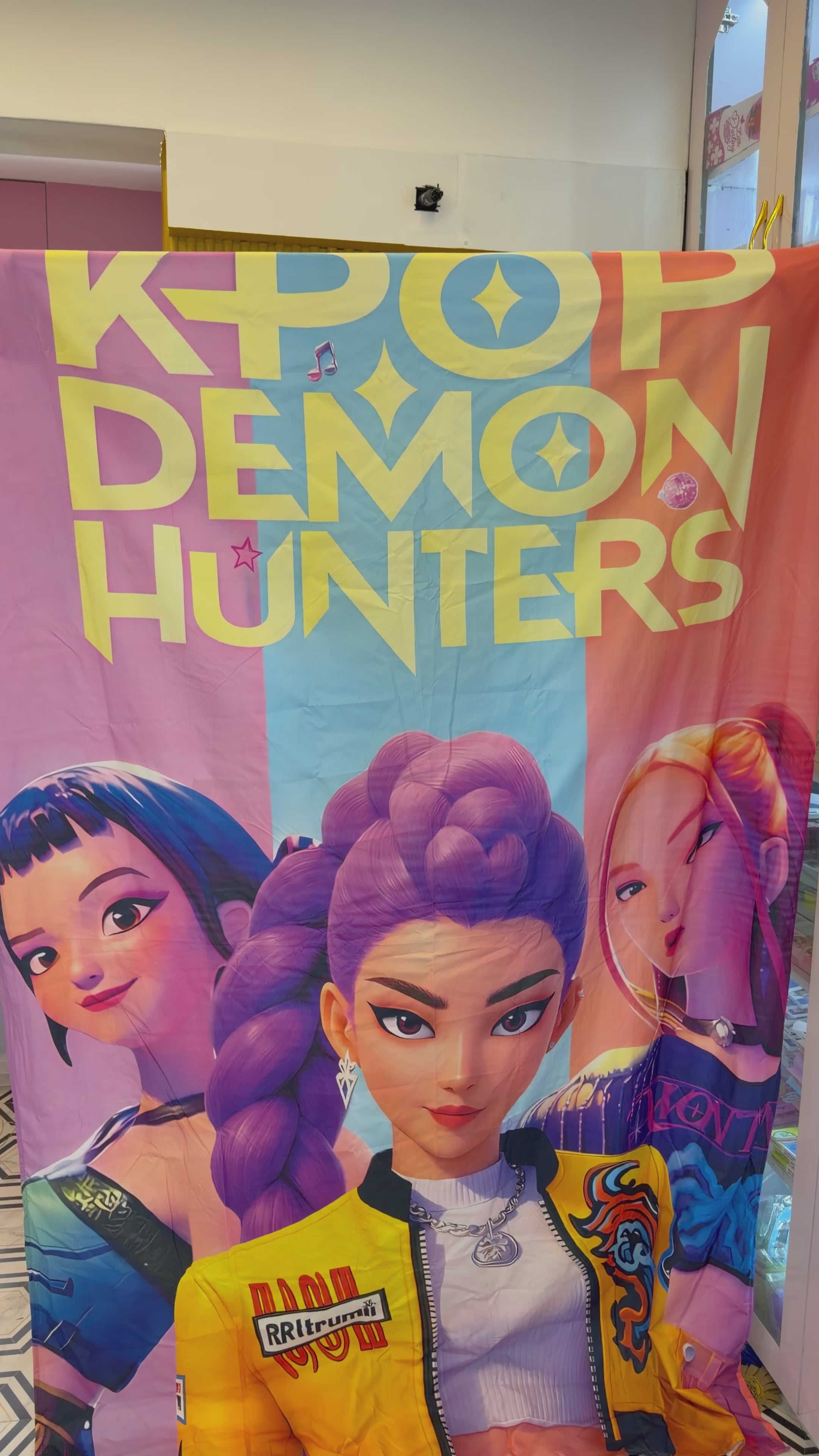 K pop demon hunters single bed sheet